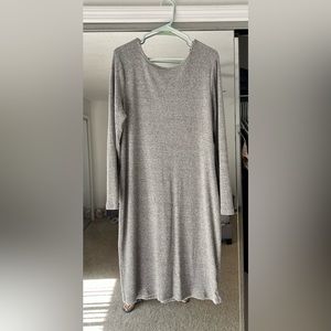 Grey ribbed sweater dress XXL